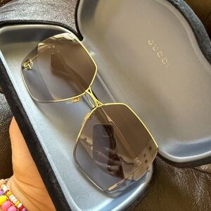 Gucci Women's Gold Frame Sunglasses
